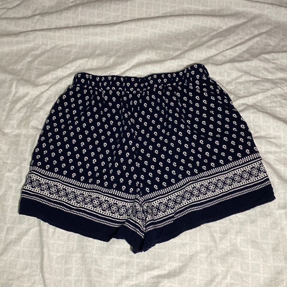 Garage High Waisted Shorts; Soft Cloth w/ Flower Design